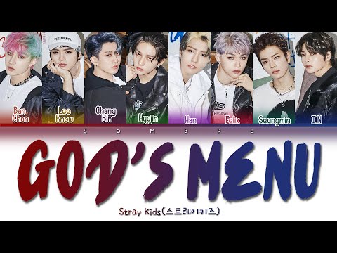 STRAY KIDS (스트레이 키즈) "GOD's MENU(神메뉴)" ❤(Color Coded Lyrics Eng/Rom/Han/가사)❤
