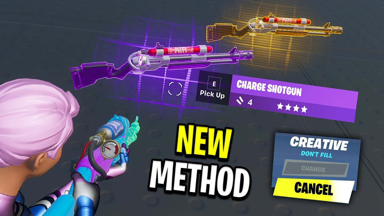 How To Get Charge Shotgun In No Fill Creative! (New Method)