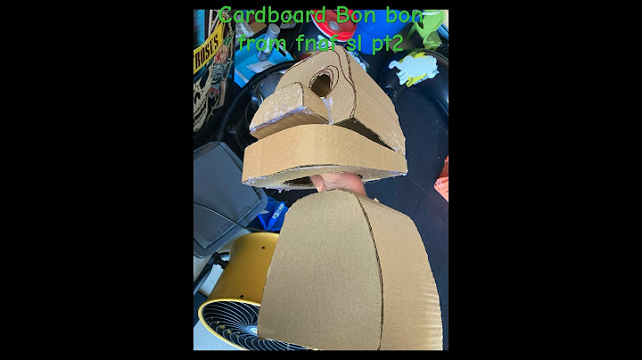 Cardboard fnaf Bon bon hand puppet pt2 #fnaf #cardboard
