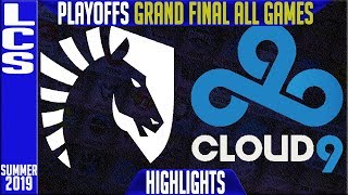 TL vs C9 Highlights ALL GAMES | LCS Summer 2019 Playoffs Grand Final | Team Liquid vs Cloud9
