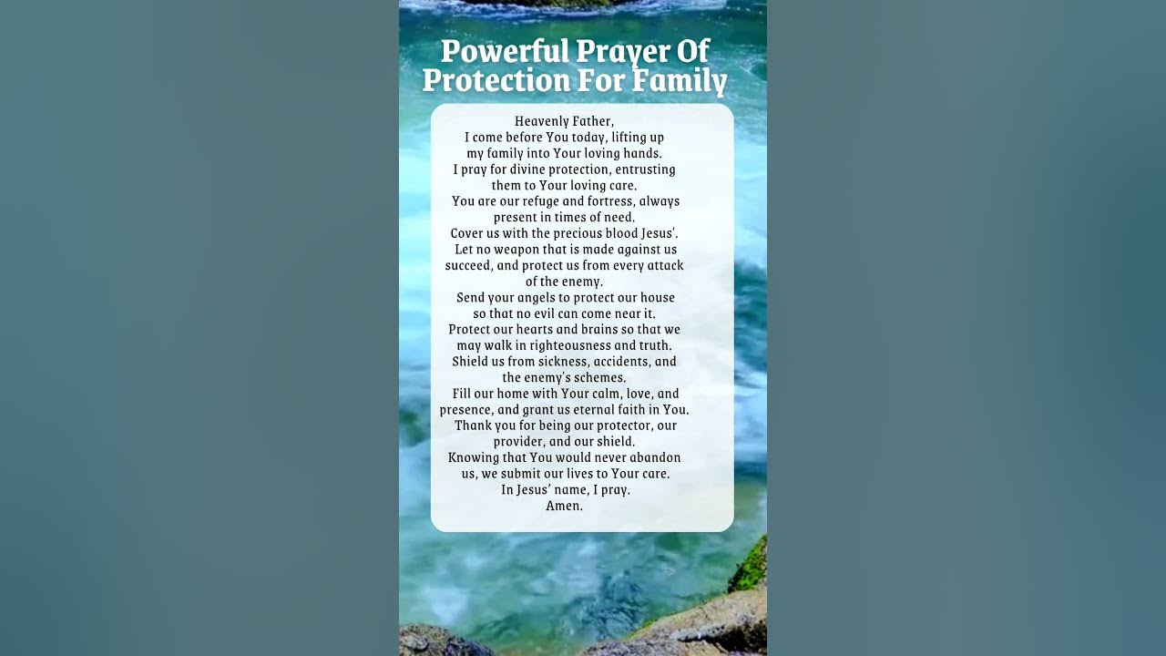 Powerful Prayer Of Protection For Family | A Morning Prayer For Today | A Prayer To Start Your Day