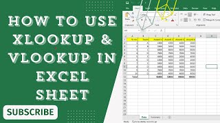 How to use Xlookup & Vlookup in excel sheet