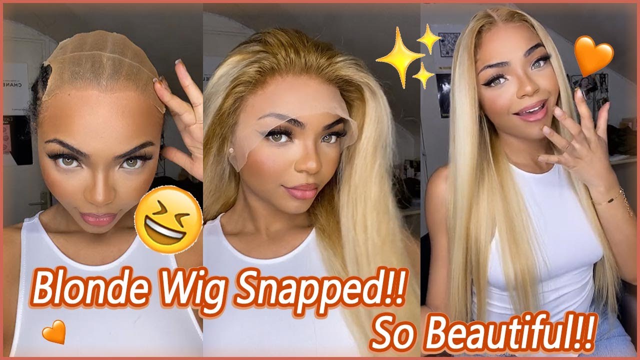 Try Our Affordable Blonde Lace Wig?💓 Finest 13x4 Lace Frontal Wig Transform 