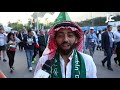 من موسكو ردود فعل الجماهير السعودية بعد مباراة روسيا