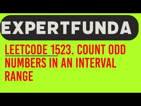 Leetcode 1523. Count Odd Numbers in an Interval Range