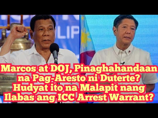 Marcos, Inutusan na ang DOJ Para Paghandaan Pag-Aresto ni Duterte! ICC Arrest Warrant, Lalabas na? class=