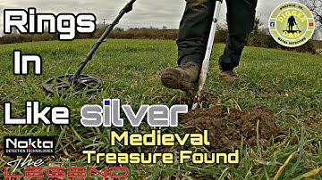 Rings In Like Silver | Medieval Treasure Found | Metal Detecting UK | #Treasure #silver #nokta