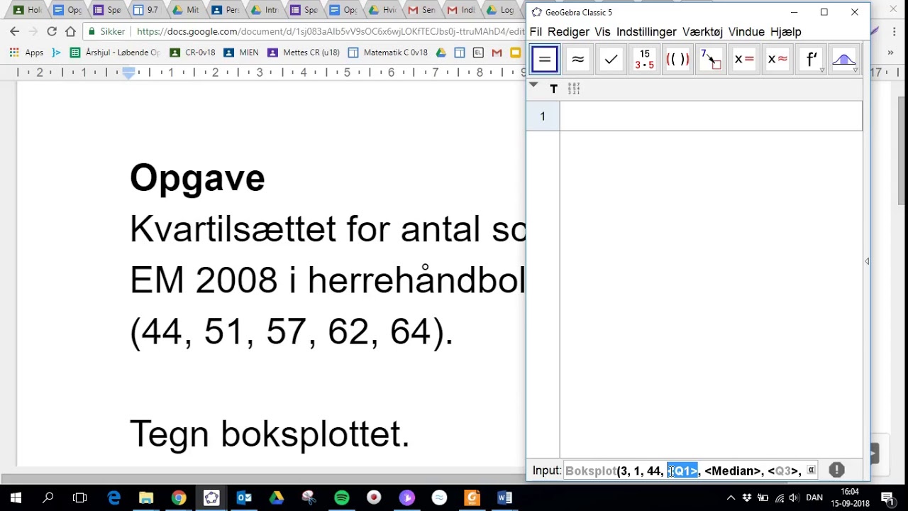 Boksplot i GeoGebra 1 - YouTube