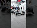 Back from the race: Lotus 91, Arrows A6, Ensign MN175, Shadow DN8, Ligier JS21.