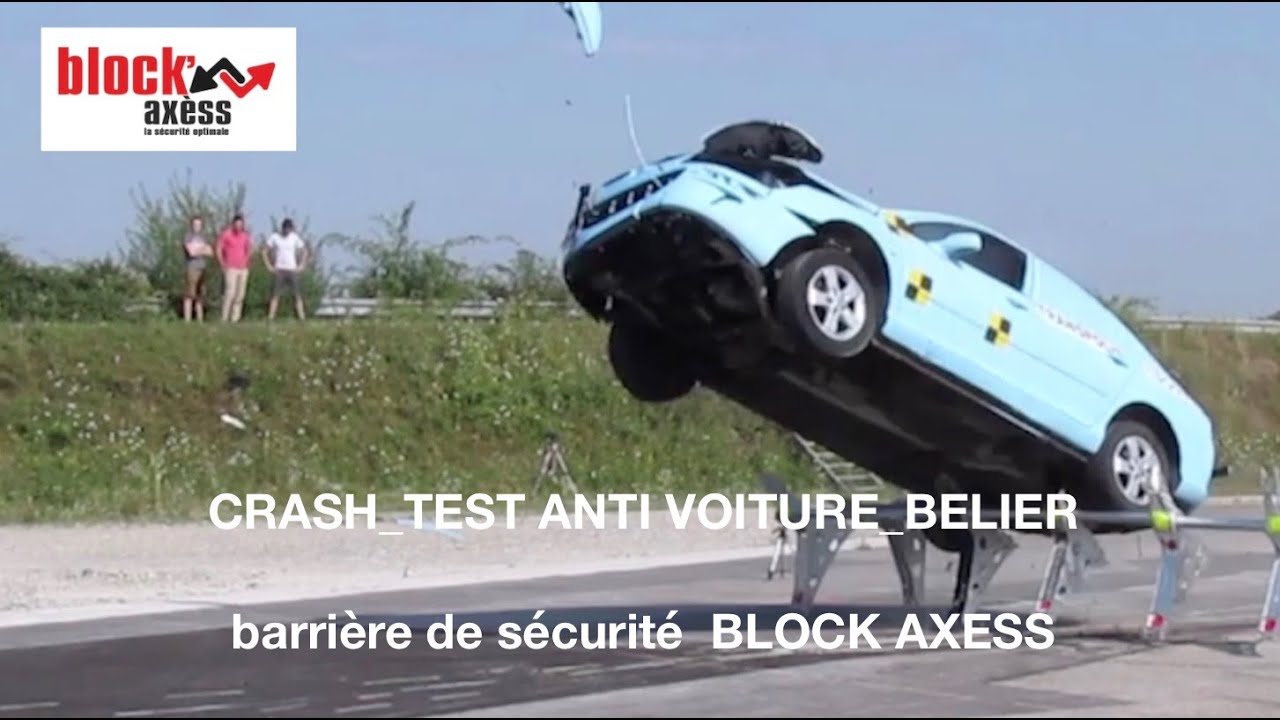 BLOCK AXESS Crash test voiture belier YouTube