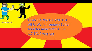 How To Install And Use All U want Inventory Editor for Minecraft 1.7 Easy and Best way!