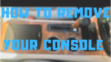 how to remove the center console saturn outlook