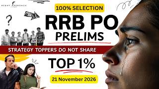 MY ONE SEAT | Toppers Best Strategy to crack RRB PO 2026 | Grameen Bank Scale - 1 | RIGHT APPROACH |