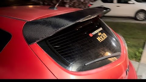 How to install an Corksport carbon fiber spoiler ￼
