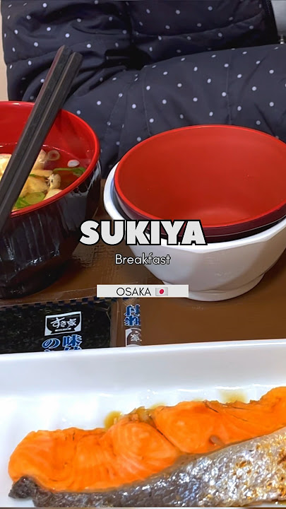 Sukiya - breakfast | Osaka🇯🇵 #japan #travel #youtubeshorts #youtube #ytshorts #food