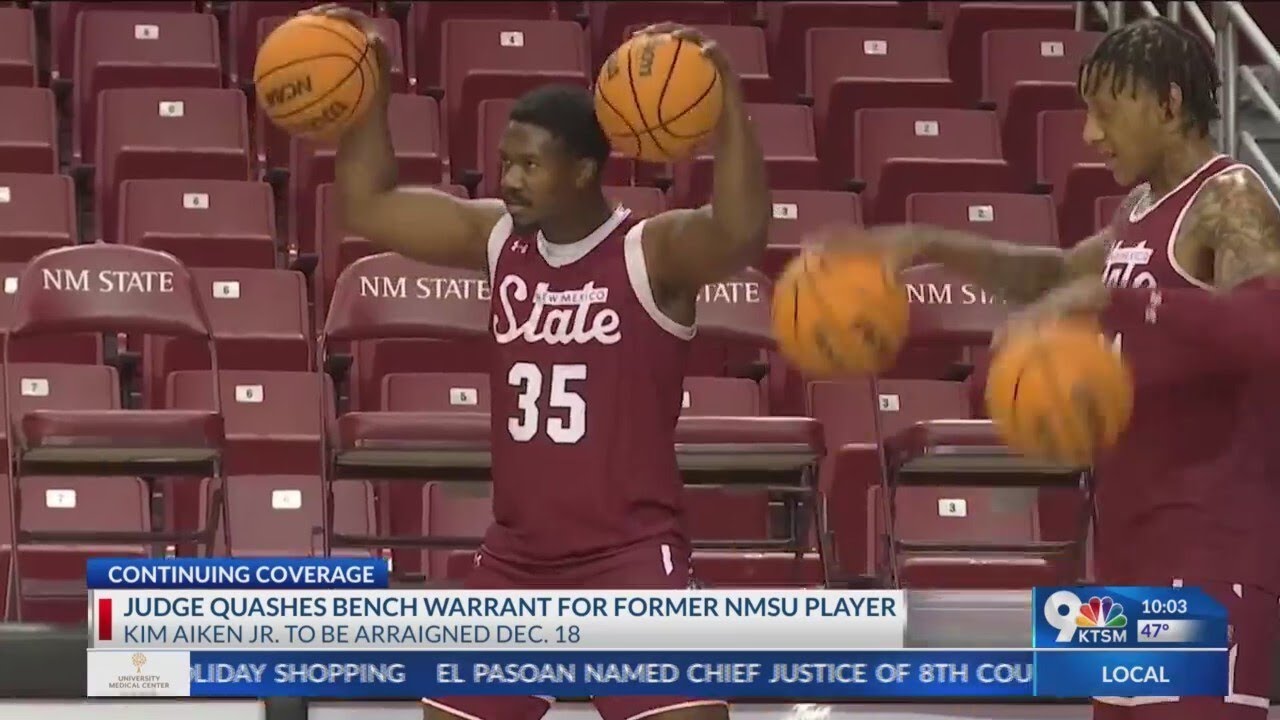 Court quashes bench warrant for former NM State basketball player Kim Aiken Jr.