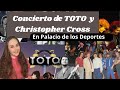 Concierto de TOTO y Christopher Cross en Palacio de los Deportes CDMX 