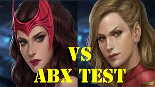 Scarlet Witch vs Captain Marvel | abx test | Marvel Future Fight