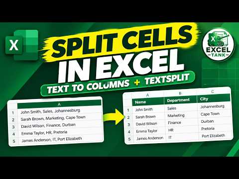 Excel Data Stuck in One Cell? 😩 Here's the Fix! | TEXTSPLIT
