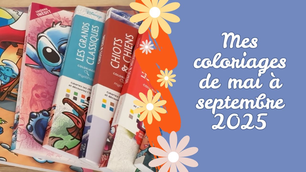 Tous mes derniers coloriages, presque que du mystère ! 👩‍🎨