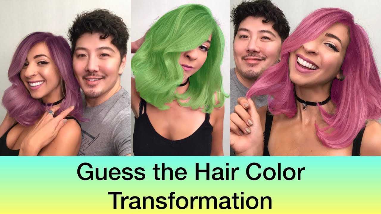 ⁣Guess the Hair Color Transformation