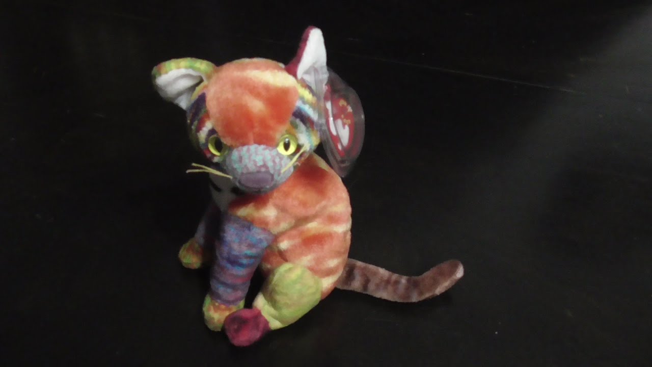Ty BEANIE BABIES 2001 KALEIDOSCOPE THE CAT PLUSH REVIEW YouTube
