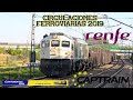 Trenes ibericos año 2019 Renfe, Medway, Captrain, Continental rail