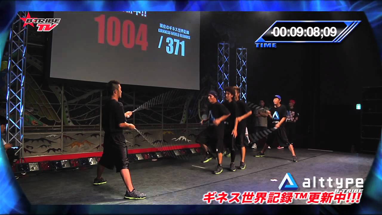 ギネス世界記録 ダブルダッチ alttype (オルトタイプ) が二冠達成