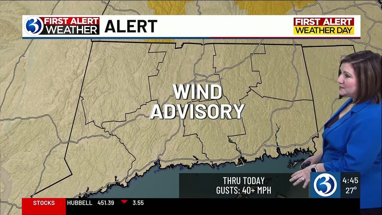 FORECAST: It’s a First Alert Weather Day due to strong wind gusts
