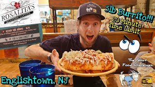 TGFC's E185 - Rosalita's Roadside Cantina Kitchen Sink Burrito Challenge | Englishtown, NJ
