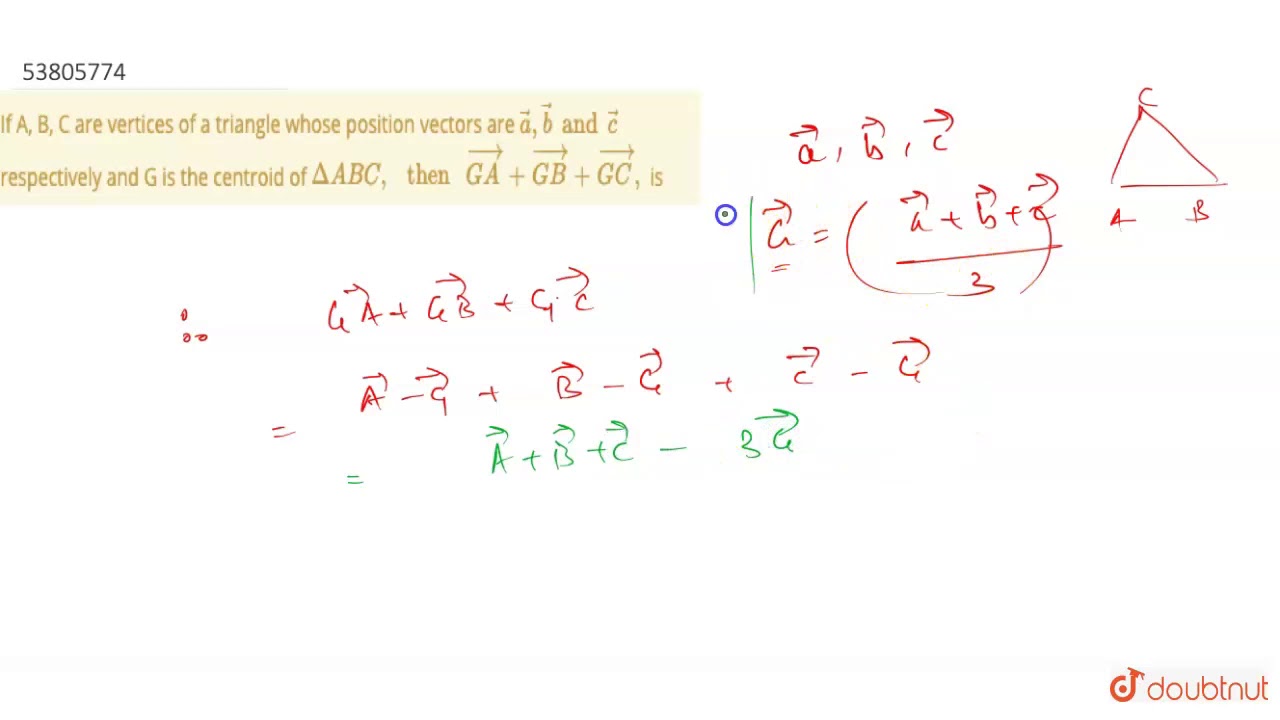 If A, B, And C Are The Vertices Of A Triangle, Find Ab