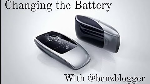 Changing your Mercedes-Benz Key Battery