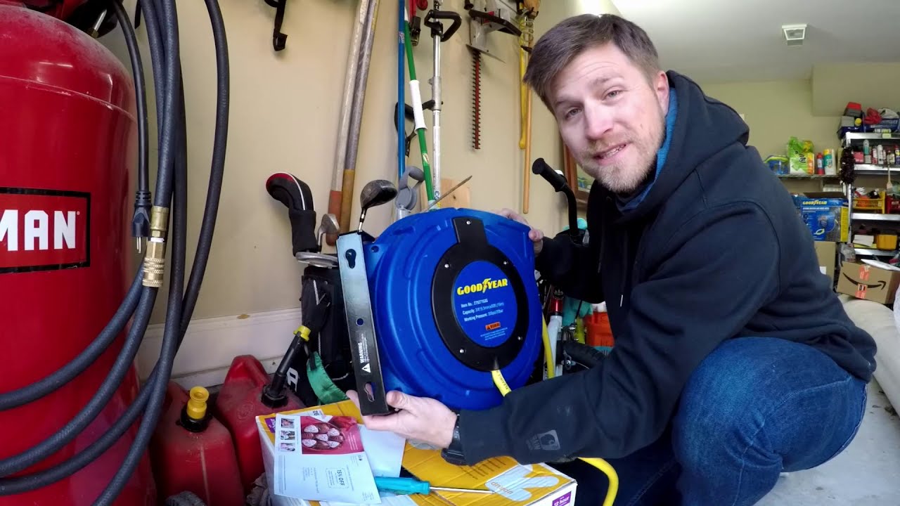 EASY] QUICK TIP to Install Goodyear Retractable Air Hose Reel 