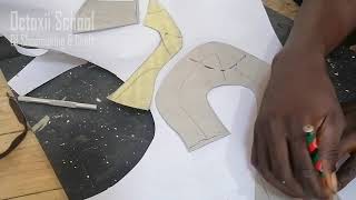 full pump shoe pattern transformation to peop toe shoe