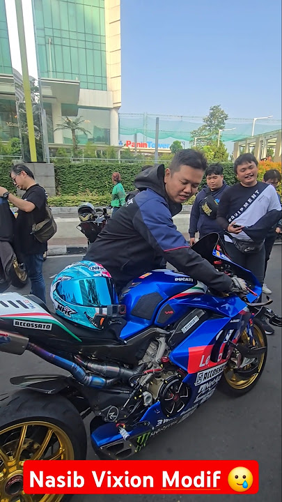 Nasib Cuma Vixion Modif Ga Bisa Naik Senci #ducati #ducatipanigale #v4s #vixion #modified