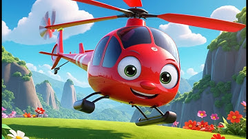 Rainbow Helicopter Song | Fun Kids Adventure Song | Sing Along Nursery Rhyme