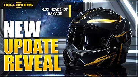 Helldivers 2 New Update Reveals Armor & Helmet Customization