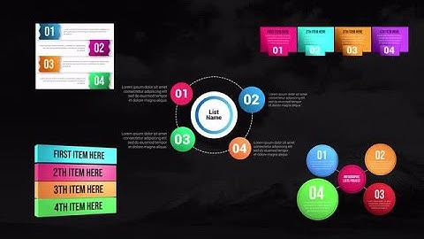 Infographic Lists V4 DaVinci Resolve Templates