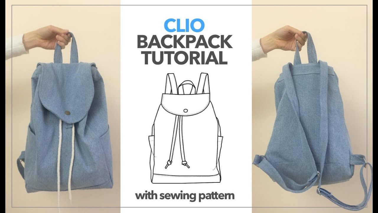 EASY BACKPACK TUTORIAL  How to make a simple Backpack for adult  [sewingtimes] 