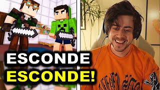 TAZERCRAFT CONVIDANDO O CELLBIT PRO ESCONDE-ESCONDE!!! (QSMP)