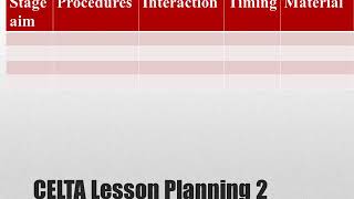 Celebrity CELTA Lesson Planning 2 Net Worth