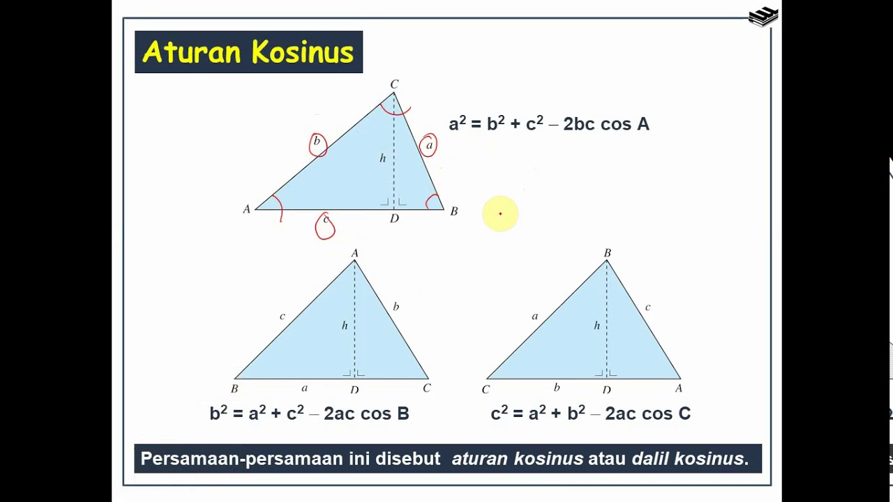 Trigonometri X IPA Aturan Sinus dan Cosinus YouTube