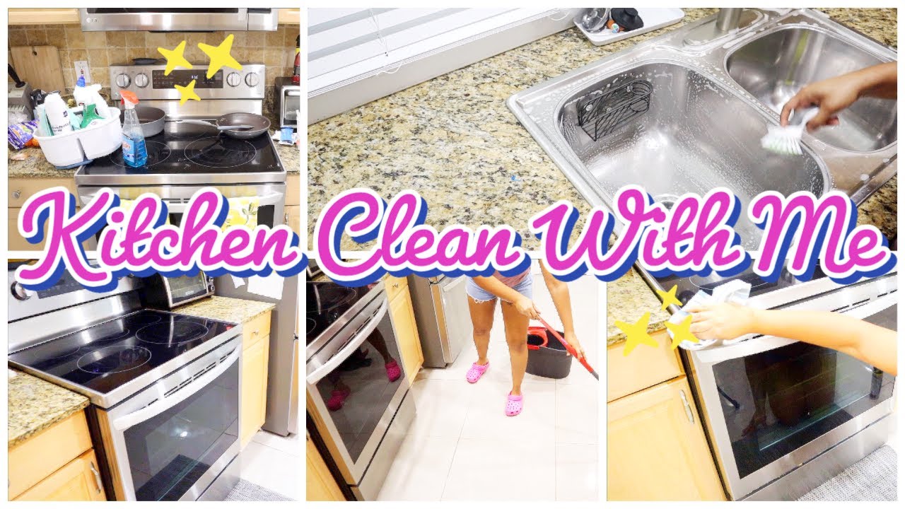 Kitchen Clean With Me | CLEANING MOTIVATION | KITCHEN DEEP CLEANING ...