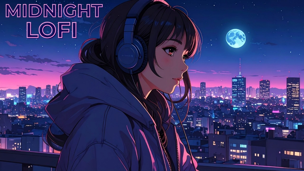 Midnight Rooftop Vibes 🌙 | 1 Hour Lo-fi Beats to Relax / Study