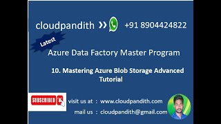 Celebrity 10. Mastering Azure Blob Storage: Step-by-Step Tutorial for Developers || Advanced Tutorial for Blob Profile