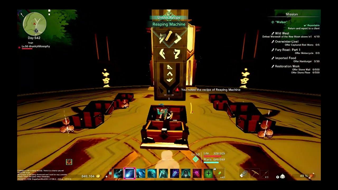 craftopia seamless map cave of rock lifting reaping machines blueprint