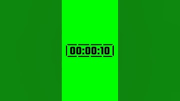 digital clock timer green screen | 10 second countdown ⏰ #timer