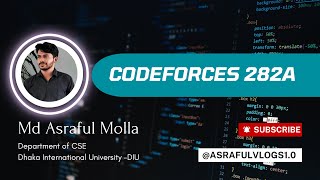 Code Forces #A. Bit++_282A Problem Solved | Asraful Vlogs 1.0| #cse #codeforcessolutions #c++ #282A