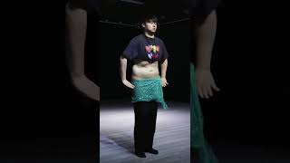 Abdominal training, showing off the abdomen, strengthening the waist and abdomen, boys dancing,