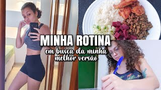 UM DIA COMIGO: rotina de uma estudante, treino, alimentação e matéria acumulada